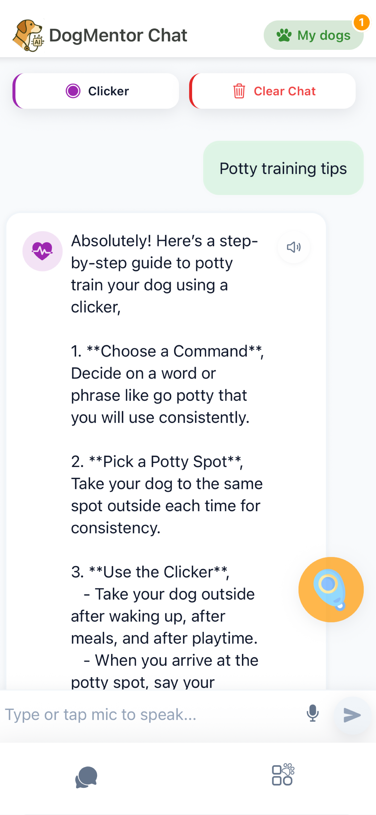 DogMentor Chat