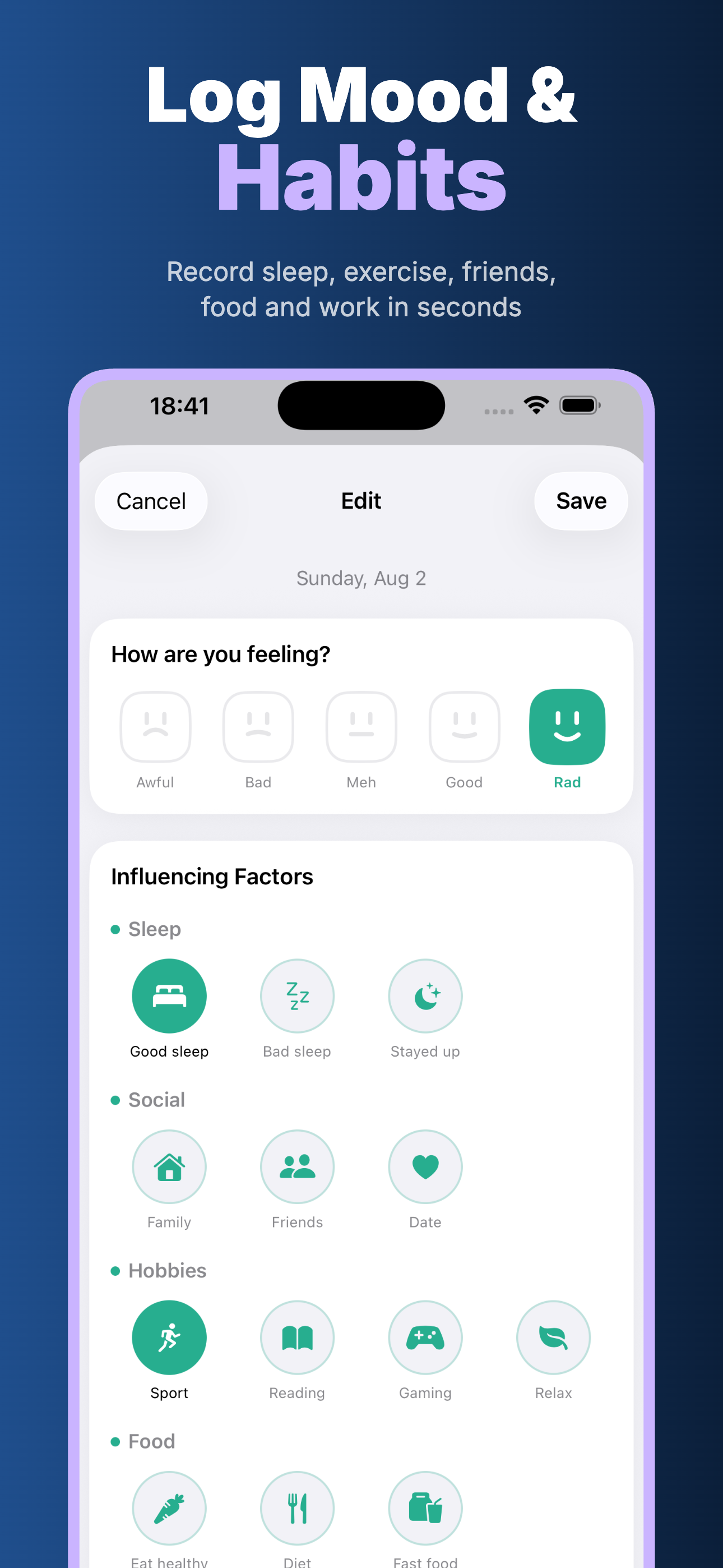 MoodLoop: Mood Tracker Journal screenshot 2