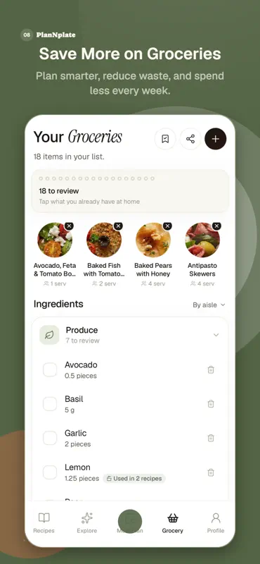 PlanNplate : Meal Planner screenshot 6 of 9