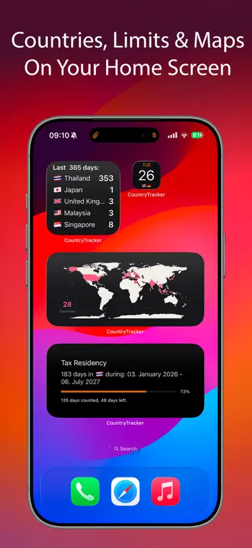 Country Days Tracker screenshot 6 of 10