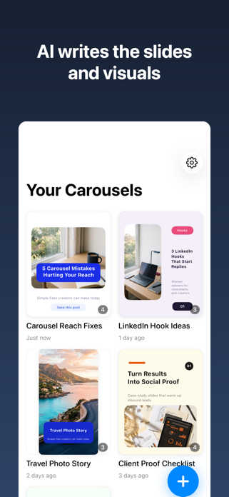 Carousel: AI Posts for Insta Screenshot 1 of 7