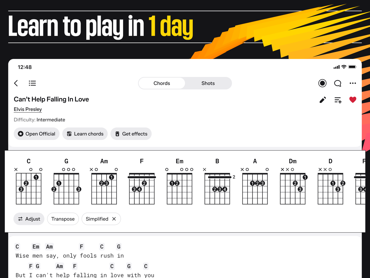 Ultimate Guitar: Chords & Tabs screenshot 1