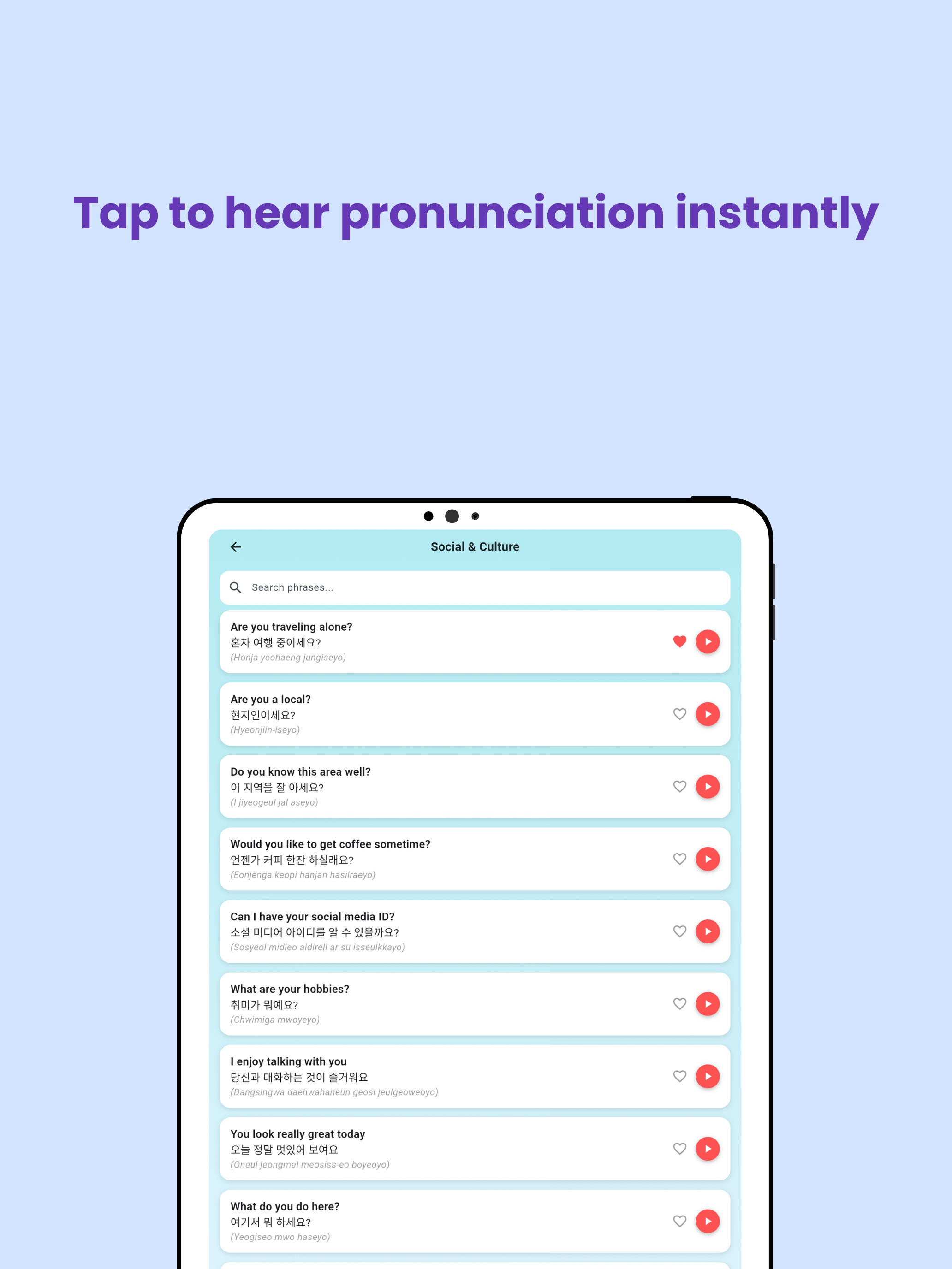 Korean Phrasebook for Travel screenshot 8