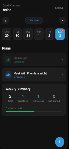 7DaysPlan Screenshot 3 of 3