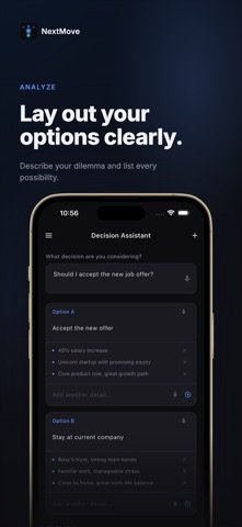 NextMove - AI Decision Screenshot 1 of 3