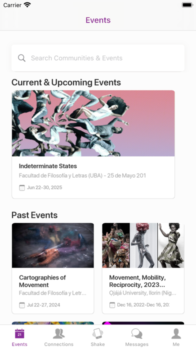 Dance Studies Association Screenshot