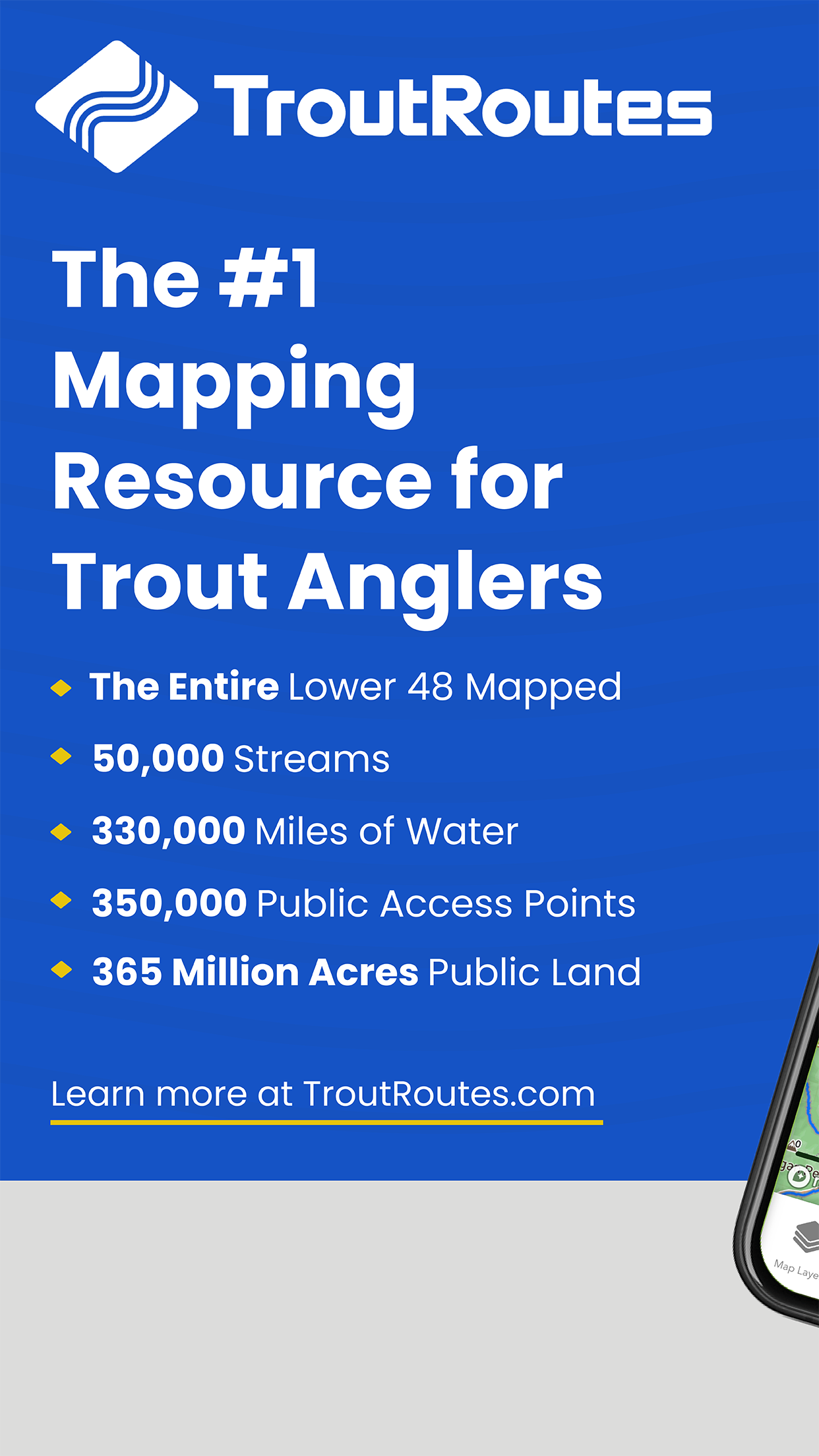 TroutRoutes: Fly Fishing App screenshot 1