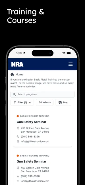 NRA iPhone screenshot 6