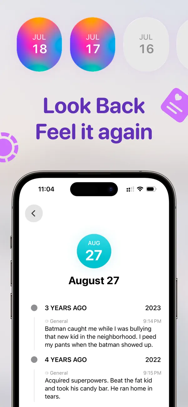 Screenshot #3 pour Timeline Journal – Daily Diary