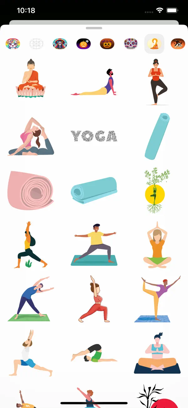 Screenshot #2 pour Meditation & Yoga  Stickers