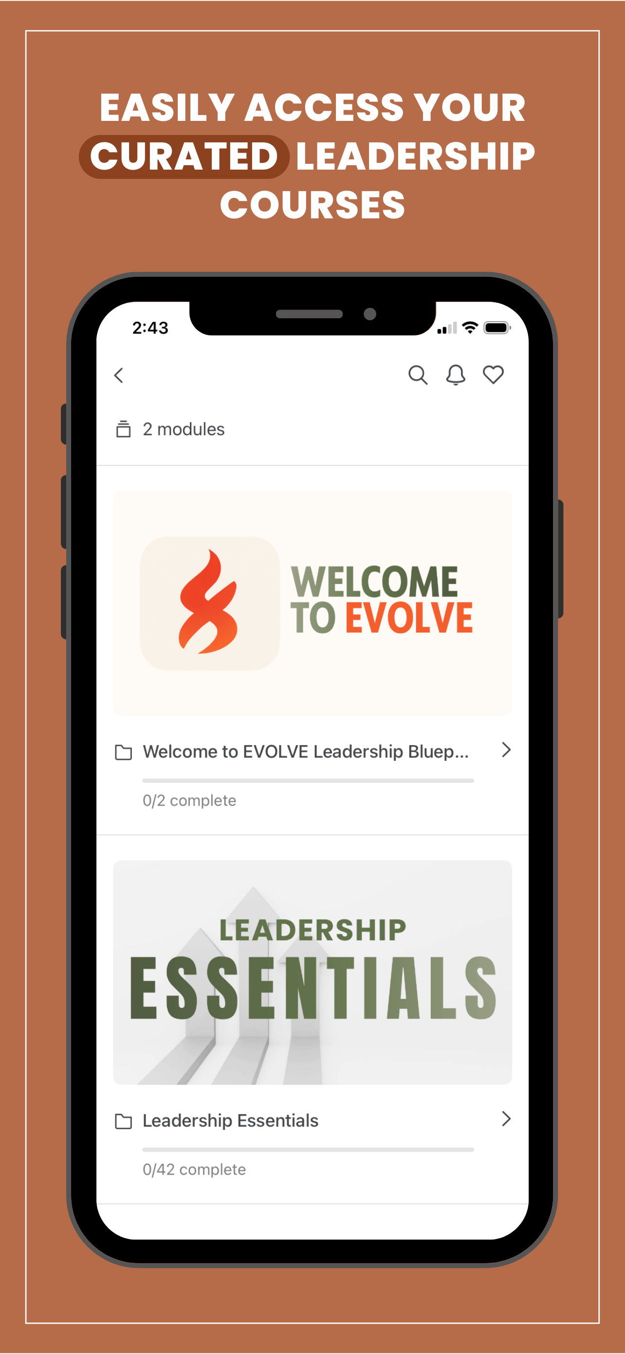 EVOLVE Leadership Blueprint screenshot 2