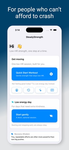 SteadyStrength: Low HR Workout screenshot