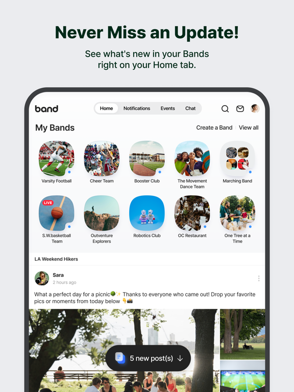 Screenshot #5 pour BAND - App for all groups