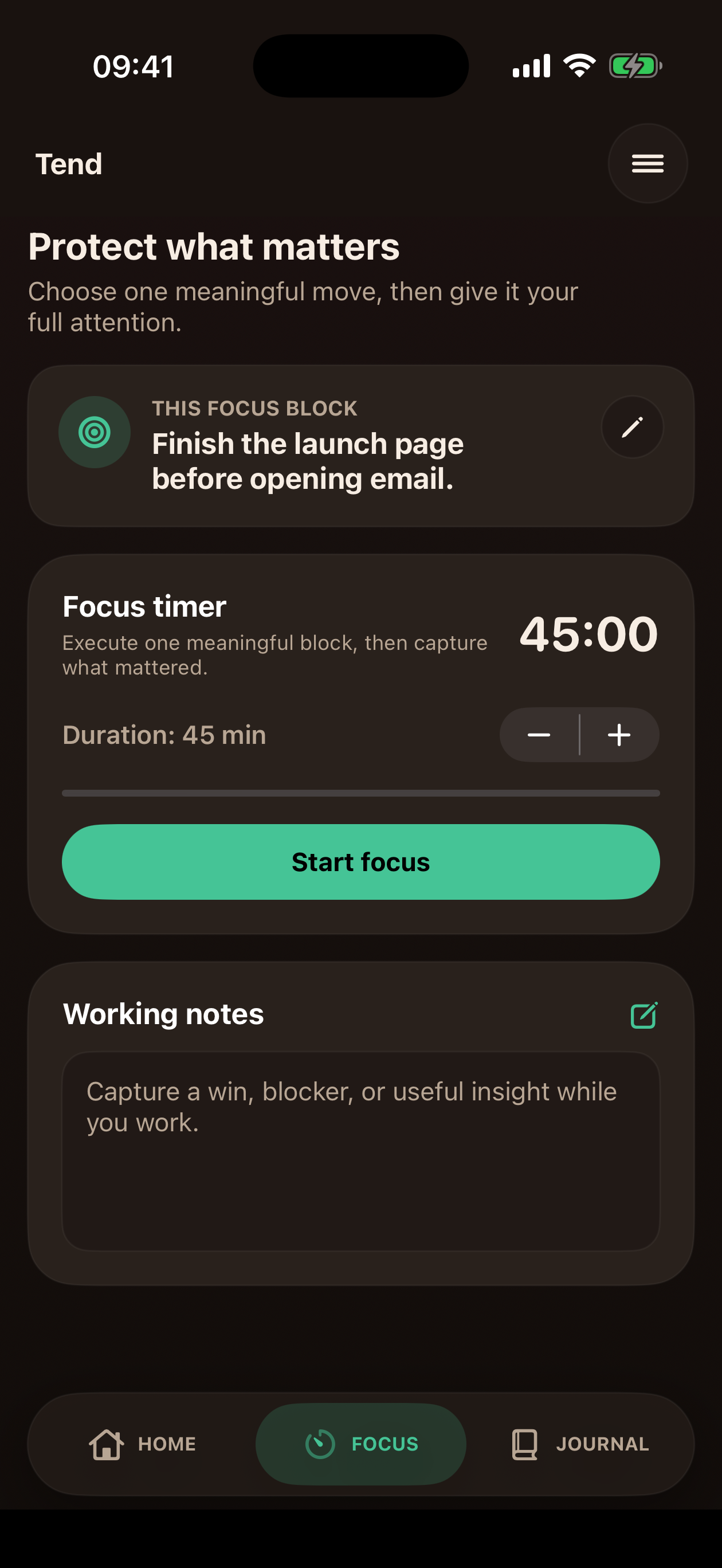Tend: Recalibrate screenshot 6