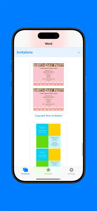 Templates for Word Pro screenshot 5