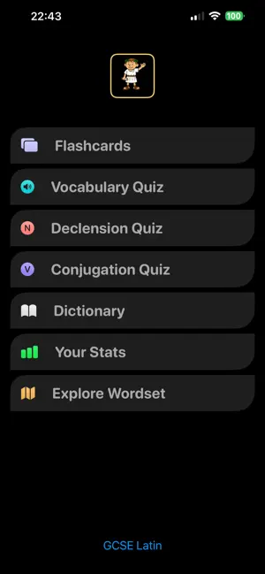 LatinGCSE screenshot 1