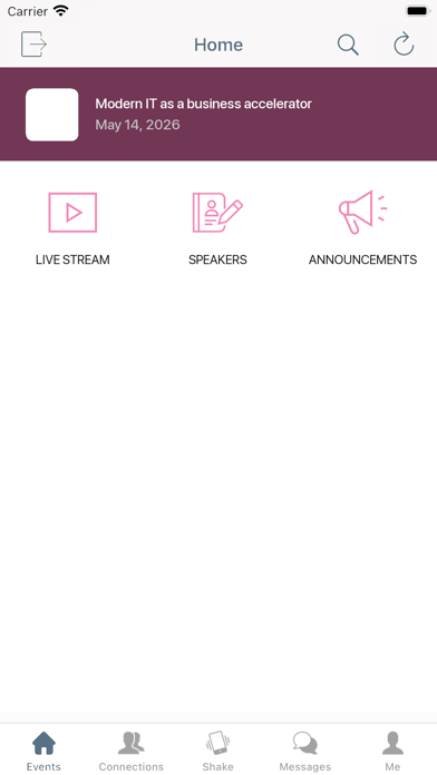 SEI Events screenshot