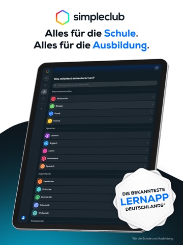 simpleclub - Die Lernapp iPad screenshot 1