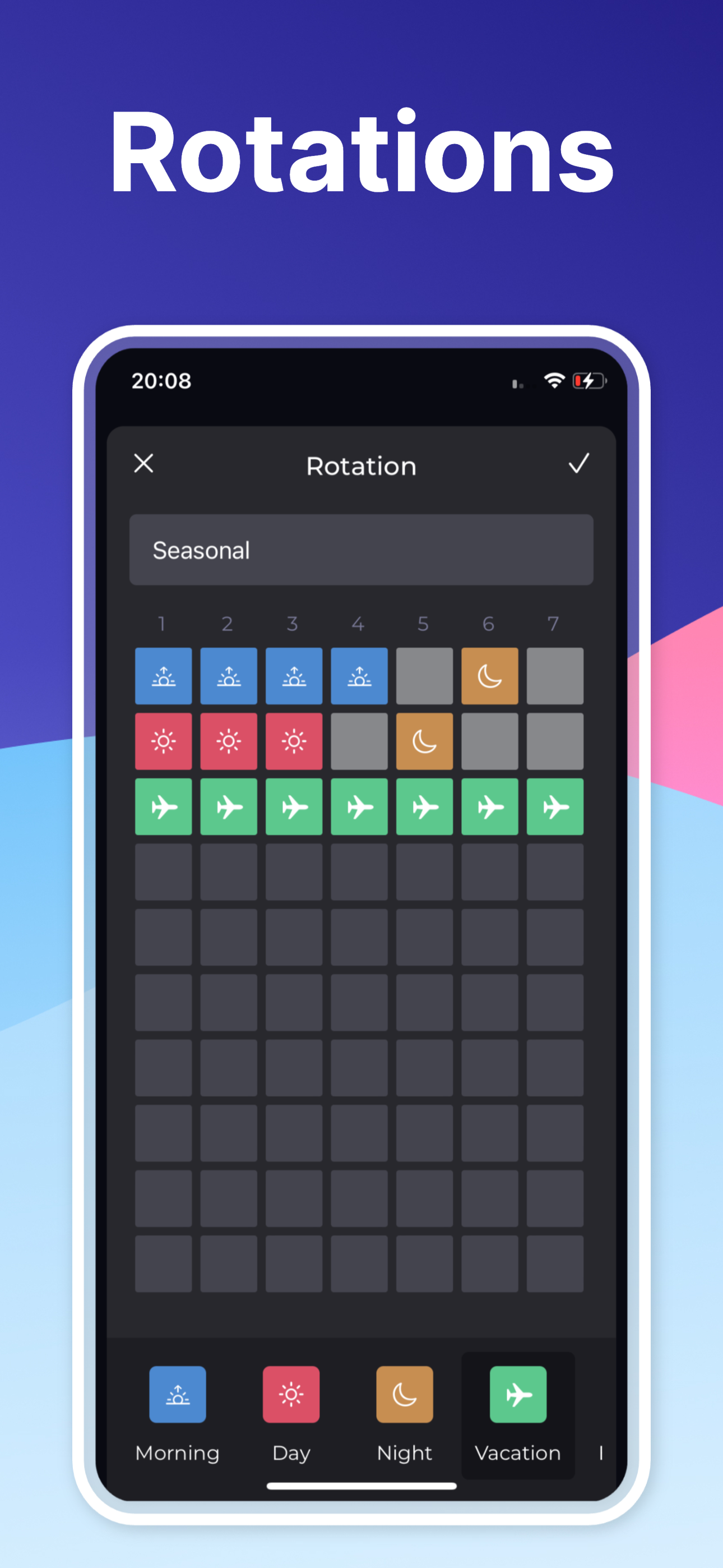 Shift Work Calendar: Scedu