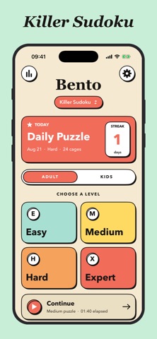 Killer Sudoku - Bento Screenshot 1 of 6