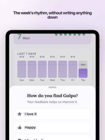 Baby Feeding Log : Gulpo iPad screenshot