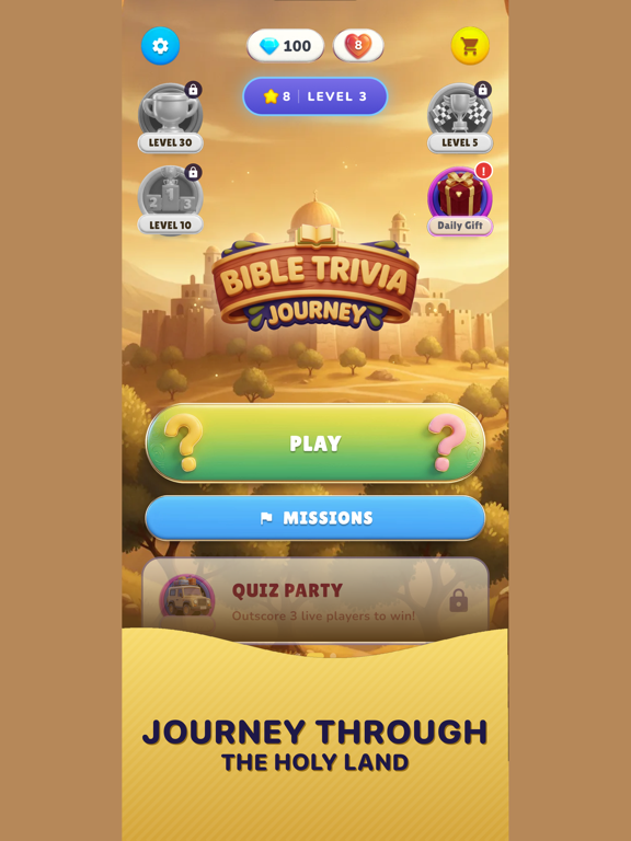 Bible Trivia Journey iPad screenshot