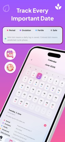 Lunari: Period Tracker Screenshot 3 of 5