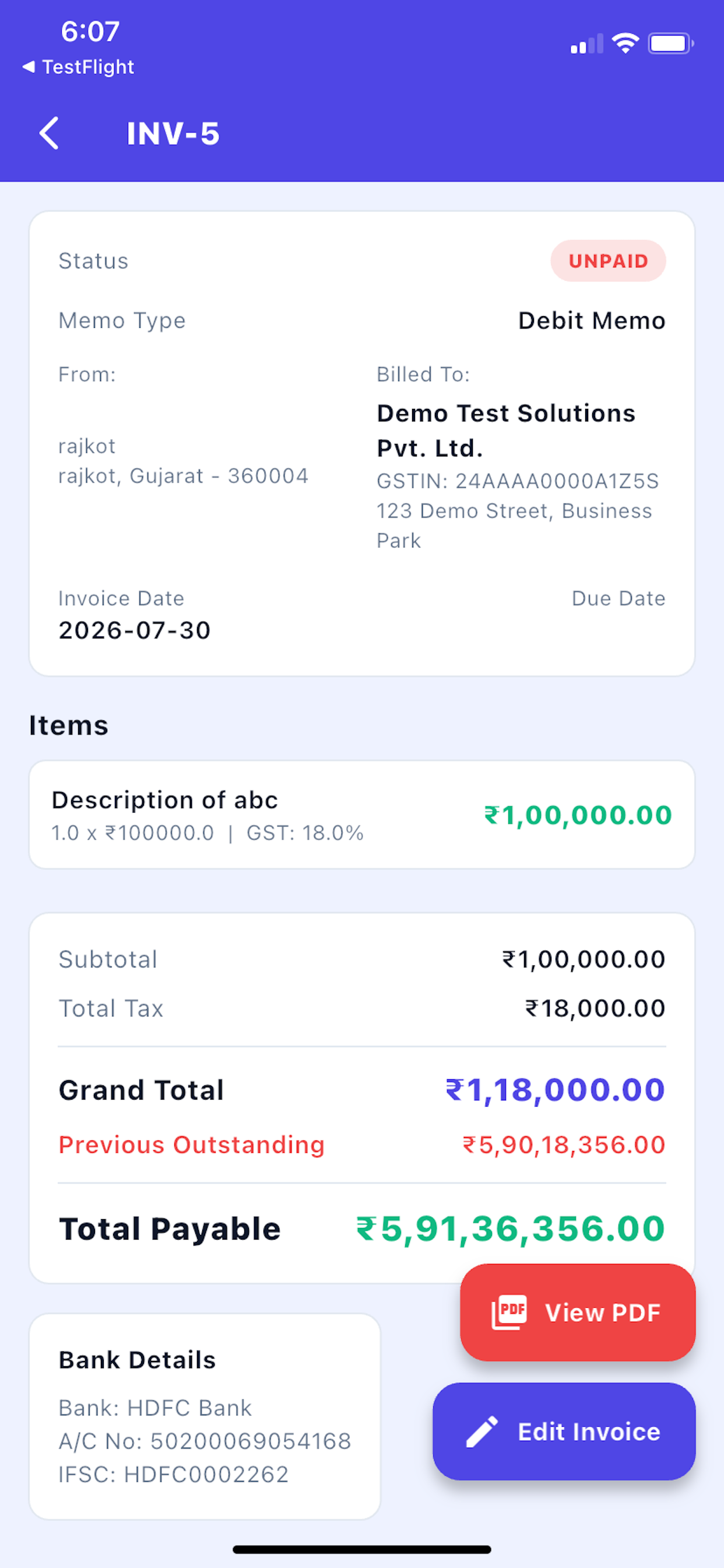 My Quickinvoice screenshot 4