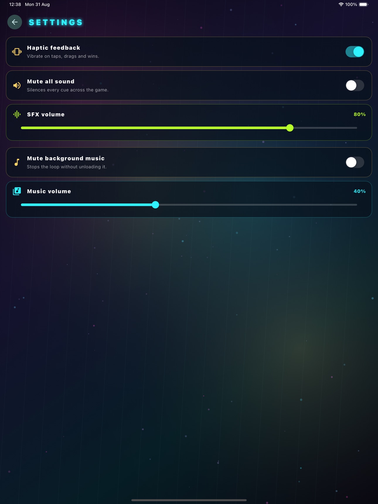 Screenshot 6 of Neon Card Game: Solitarie