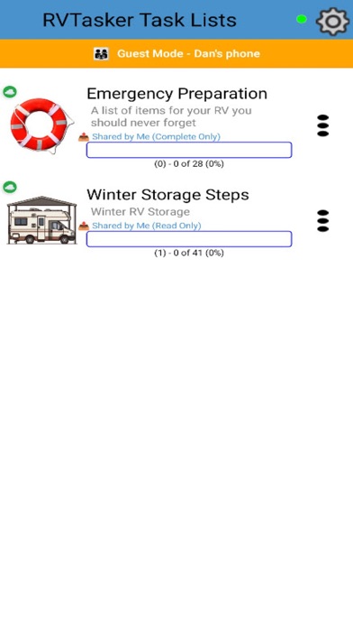 RV Tasker Easy Checklists Screenshot 7 of 9