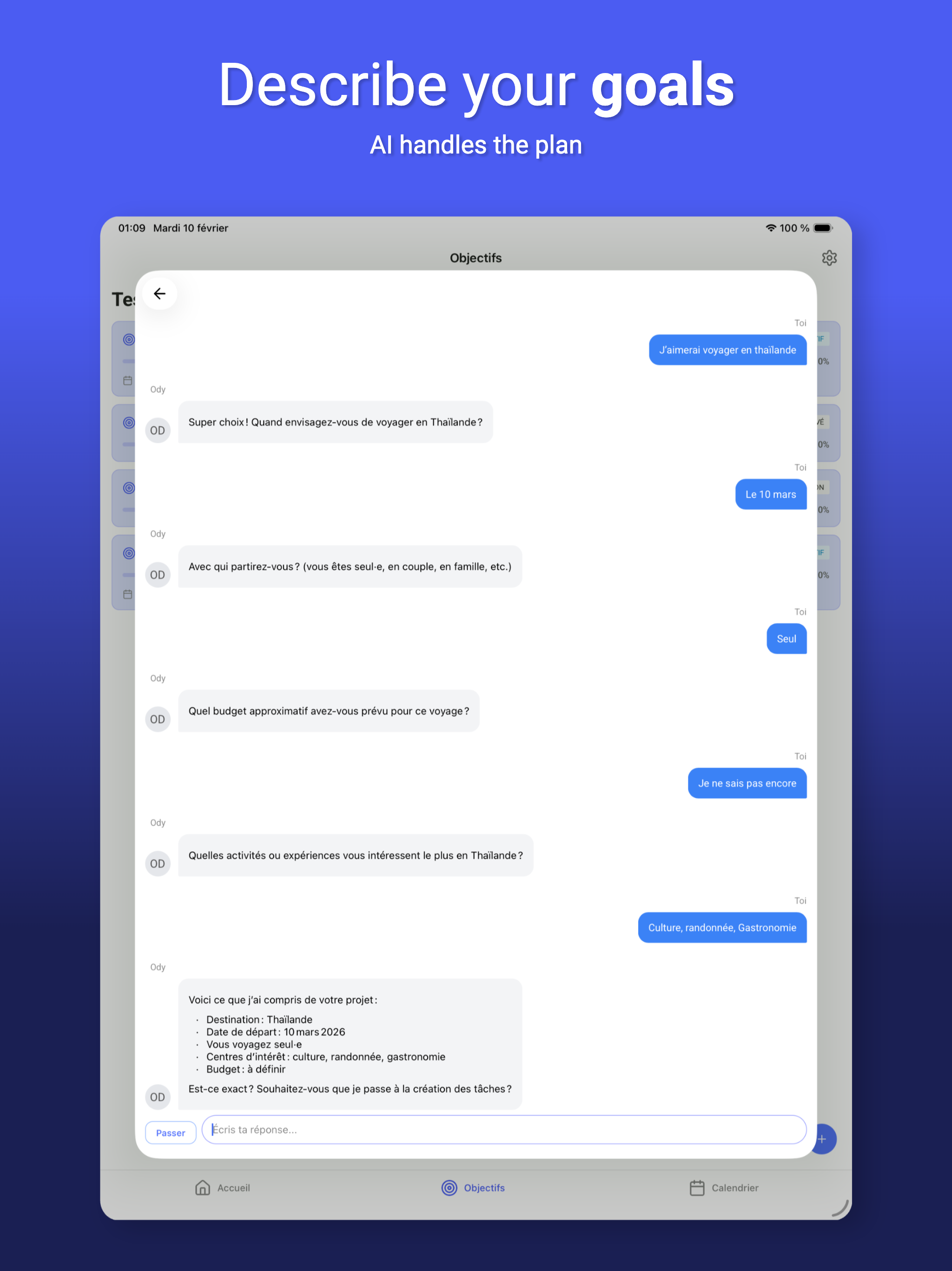 Oday - Organization & Goals screenshot 9