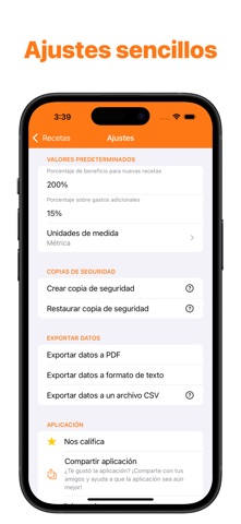 Calcular Costos Recetas iPhone screenshot 7