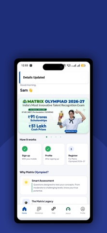 Matrix Olympiad screenshot