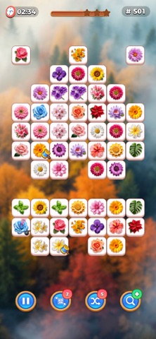 Zen Flower - Tile Match Game Screenshot 4 of 4