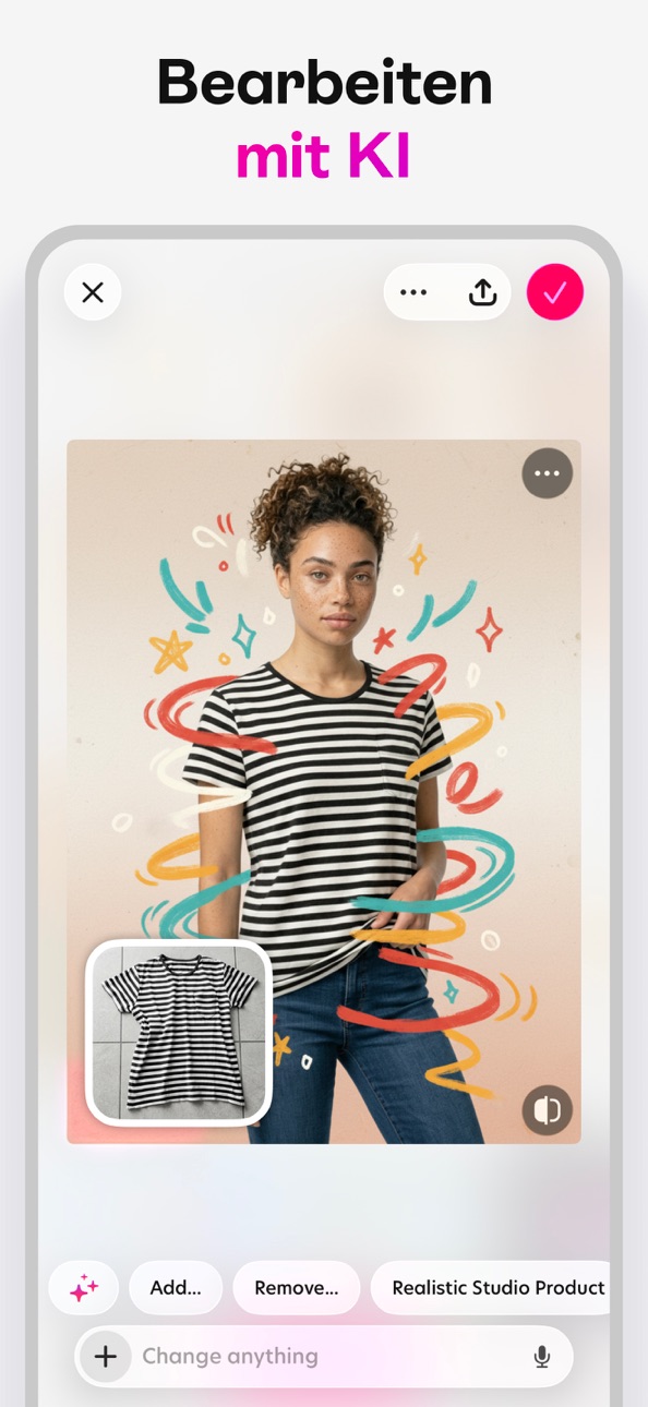 Bazaart AI Photo Editor Design iOS Mod IPA screenshot 3 - iOS app interface