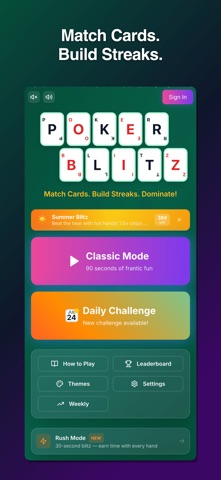 Poker Blitz! iPhone screenshot
