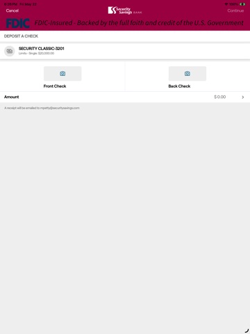 Security Savings Monmouth iPad screenshot