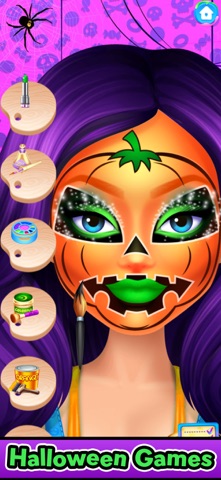 Halloween Face Paint Spa Party iPhone screenshot