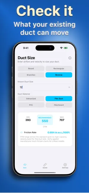 Ductulator: HVAC Calculator screenshot 2