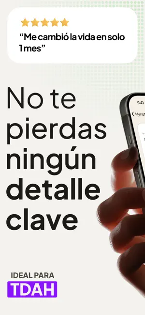 Coconote – Toma de notas IA iPhone screenshot 1