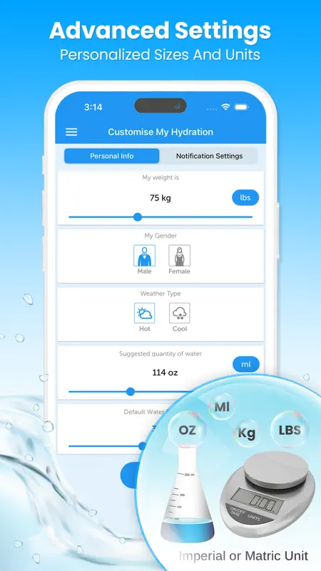 Drink Water Reminder N Tracker screenshot 3 of 5