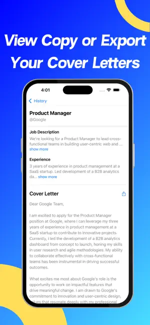 AI Cover Letter Maker screenshot 3