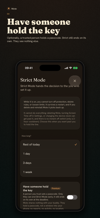 Mote: Screen Time & Focus Screenshot 4 of 5