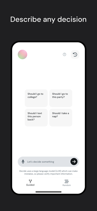 Decide: AI Decision Assistant Screenshot 2 of 9