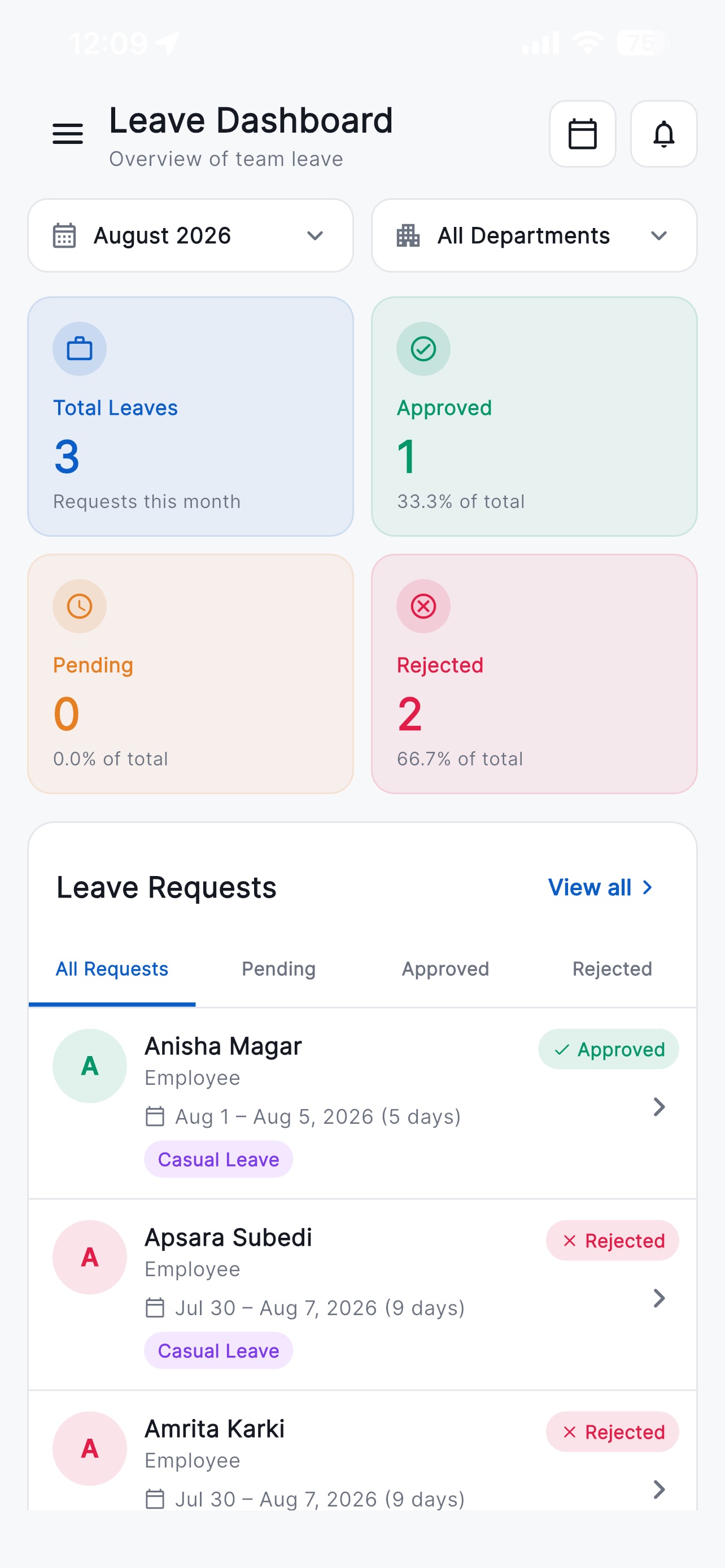 Screenshot 6 of Hajari -  WorkOS for Teams