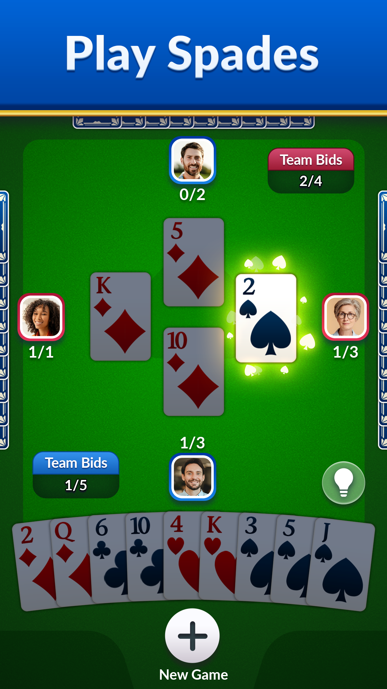 Spades - Classic Cards screenshot 1
