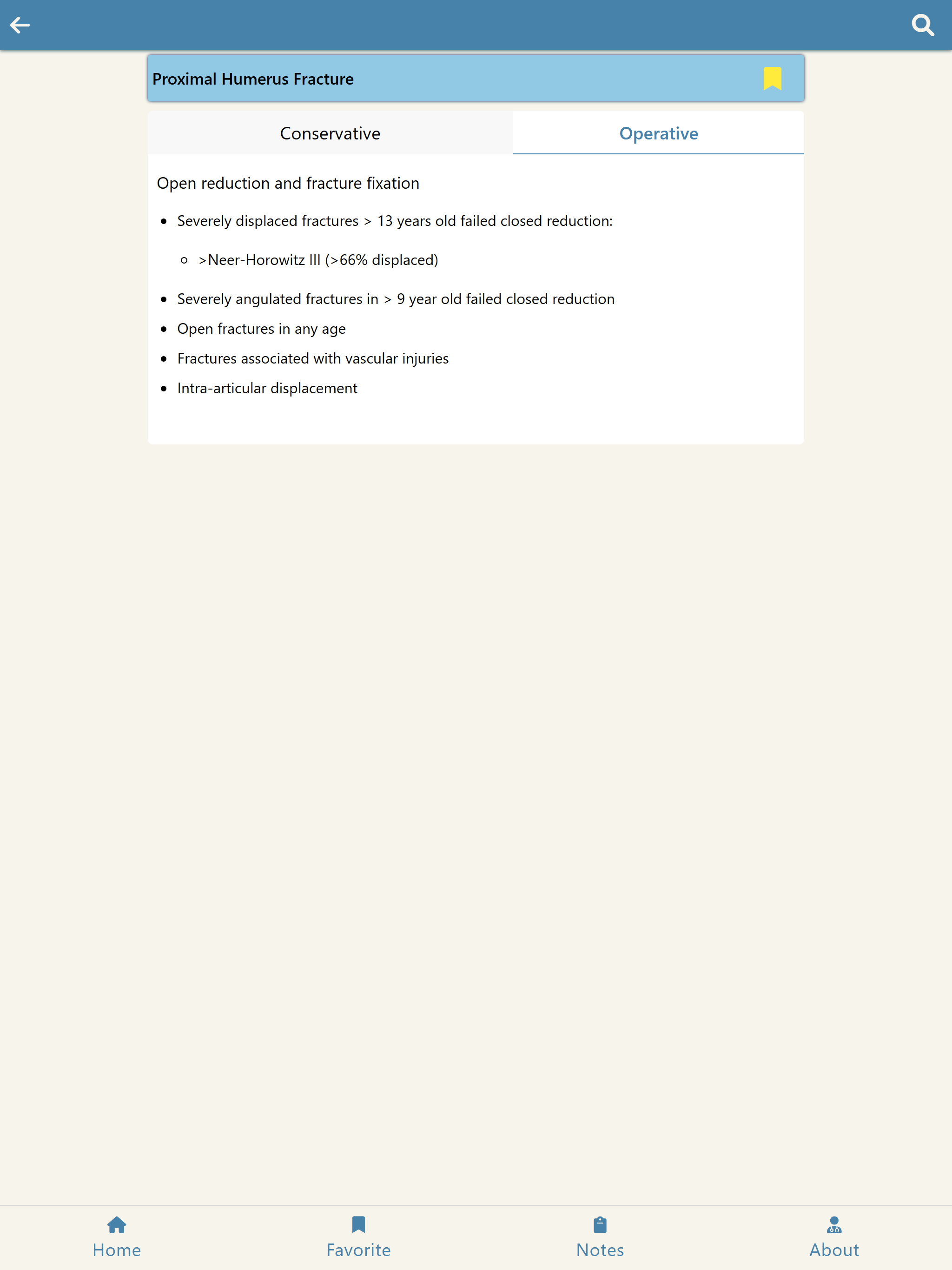 Orthopedic Indications