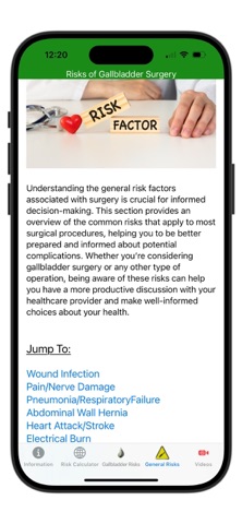 Gallbladder Surgery Risks screenshot