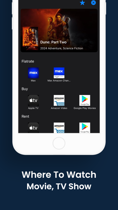 Where To Watch Movie & TV Show Screenshot