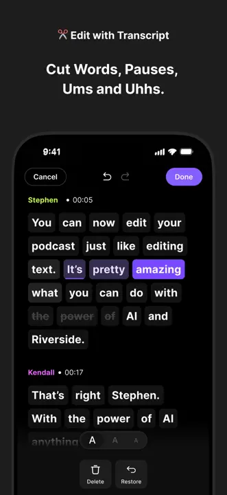 Riverside Podcast Video Studio: Screenshot 5 von 6